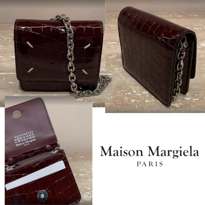 スペシャルオファ マルジェラ直営店◆4-Stitch chain wallet◆チェーン付ミニ財布 コインケース・小銭入れ スペシャルオファ マルジェラ直営店◆4-Stitch chain wallet◆チェーン付ミニ財布 コインケース・小銭入れ