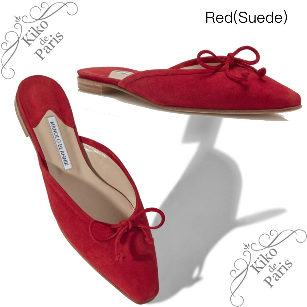 ♪Manolo Blahnik♪ BALLERIMU フラット ミュール