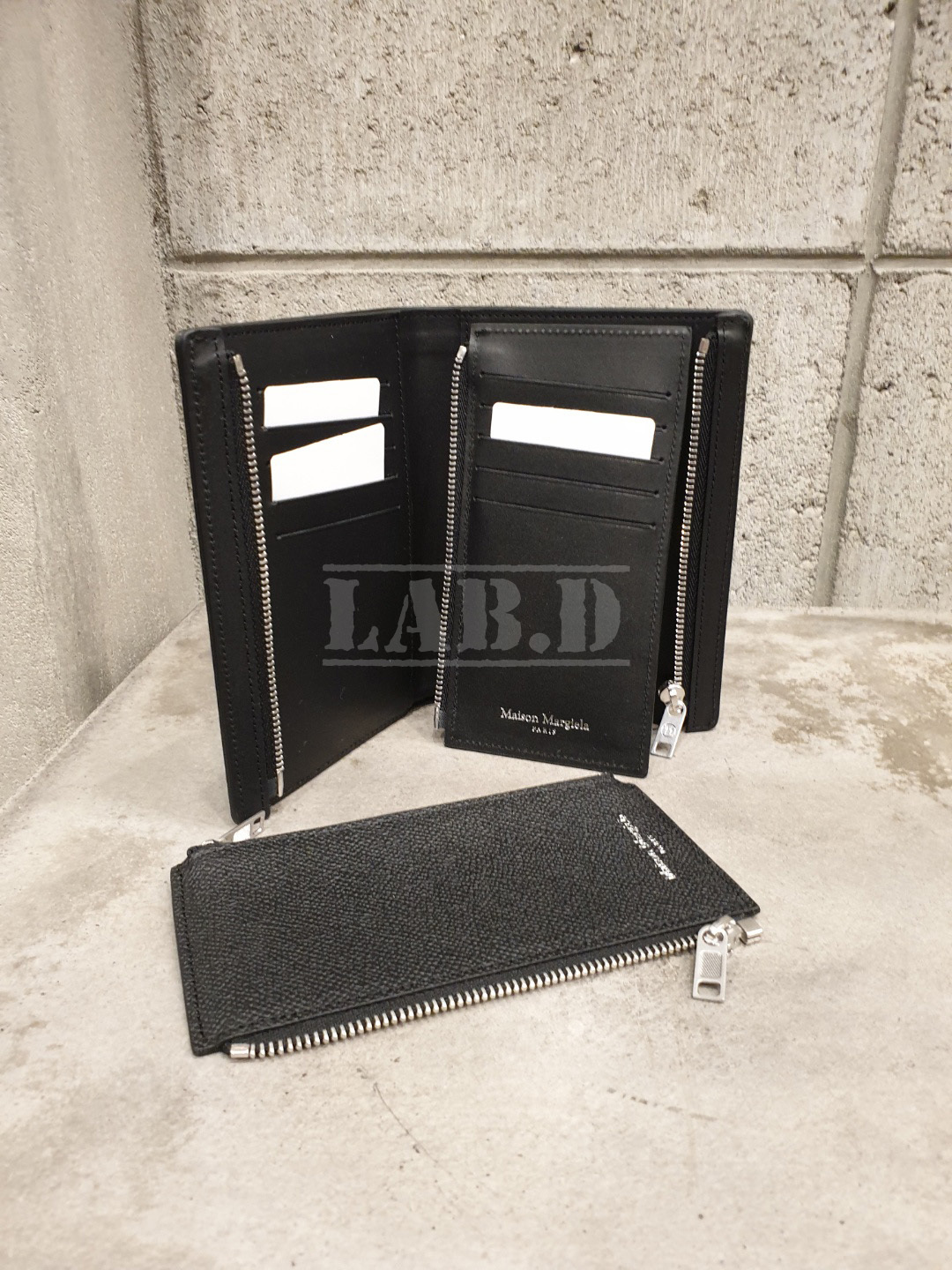 MAISON MARGIELA ◎ FOLD OVER WALLET BLACK 折り畳み財布 黒