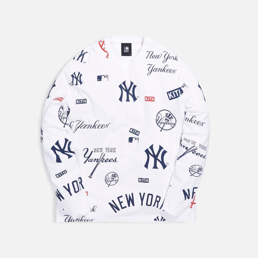 Tシャツ・カットソー Kith x MLB New York Yankees All Over L/S LS Tee FW 20 2020 Kith x MLB New York Yankees All Over L/S LS Tee FW 20 2020