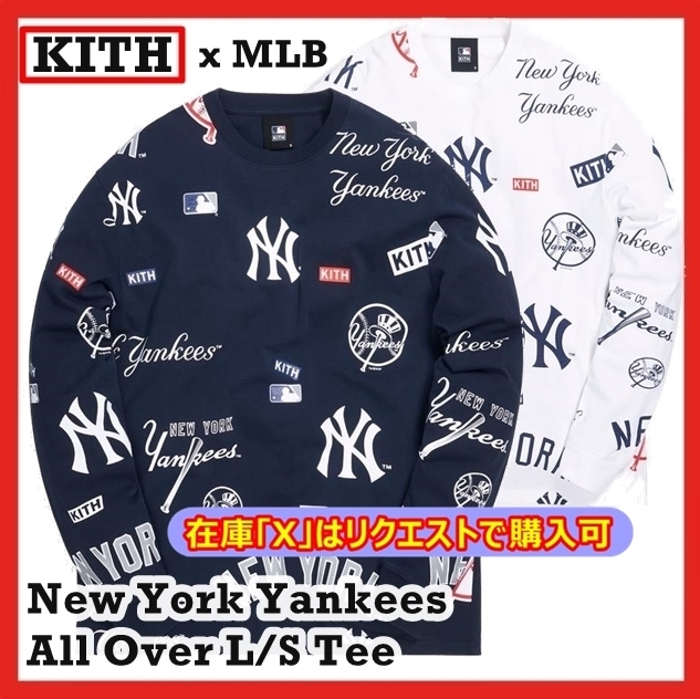 Tシャツ・カットソー Kith x MLB New York Yankees All Over L/S LS Tee FW 20 2020