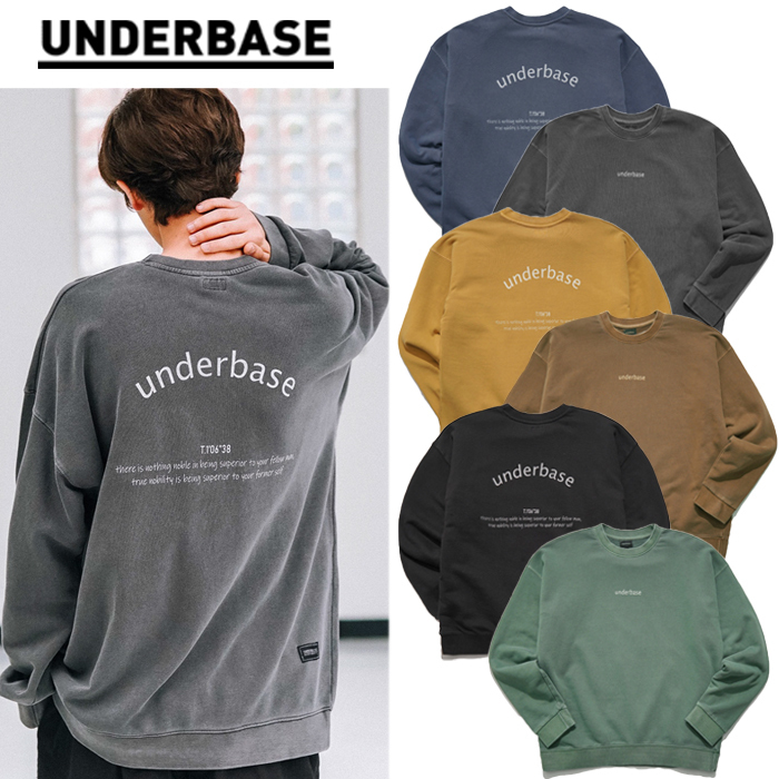 ★UNDERBASE★日本未入荷 Harry Pigment Washing Sweat Shirt Tシャツ・カットソー ★UNDERBASE★日本未入荷 Harry Pigment Washing Sweat Shirt Tシャツ・カットソー