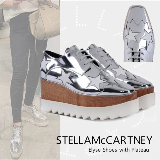 【STELLA McCARTNEY】 エリス シルバースタープラットフォーム ローファー・オックスフォード 【STELLA McCARTNEY】 エリス シルバースタープラットフォーム ローファー・オックスフォード