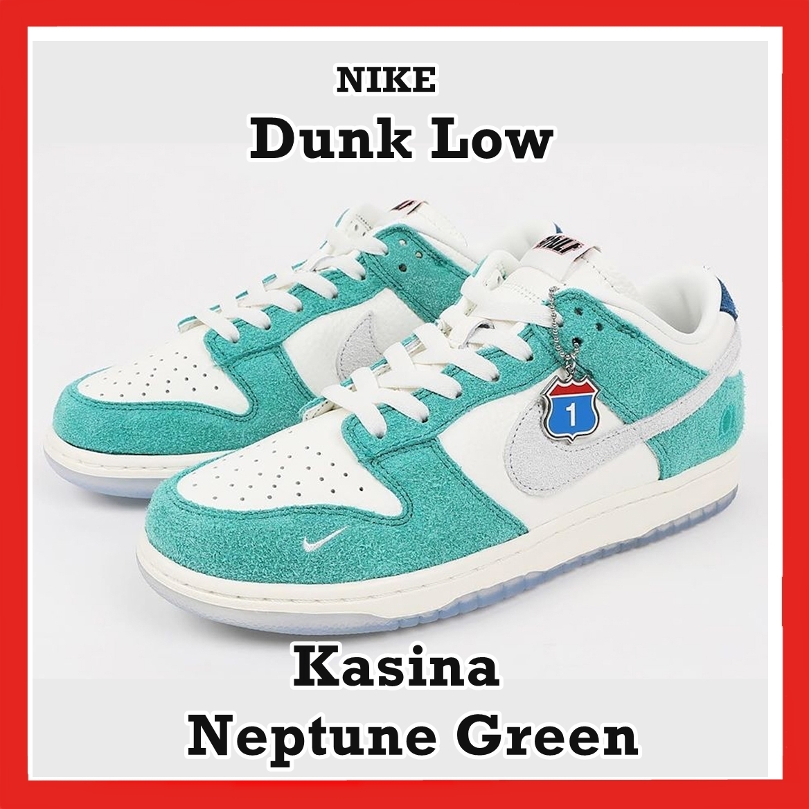 スニーカー Nike Dunk Low Kasina Neptune Green AW 20 2020