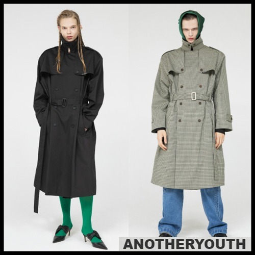 ☆ANOTHERYOUTH☆ トレンチコート logo trench coat 男女兼用