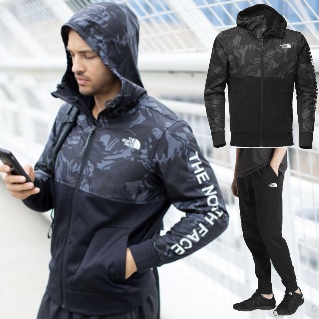 The North Face Men's Hoodie and Pants 上下セット The North Face Men's Hoodie and Pants 上下セット