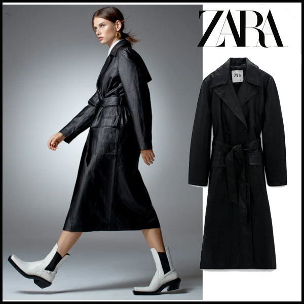 【日本限定モデル】 【ZARA】Eco EDITION LIMITED ★ coat trench leather コート 【日本限定モデル】 【ZARA】Eco EDITION LIMITED ★ coat trench leather コート