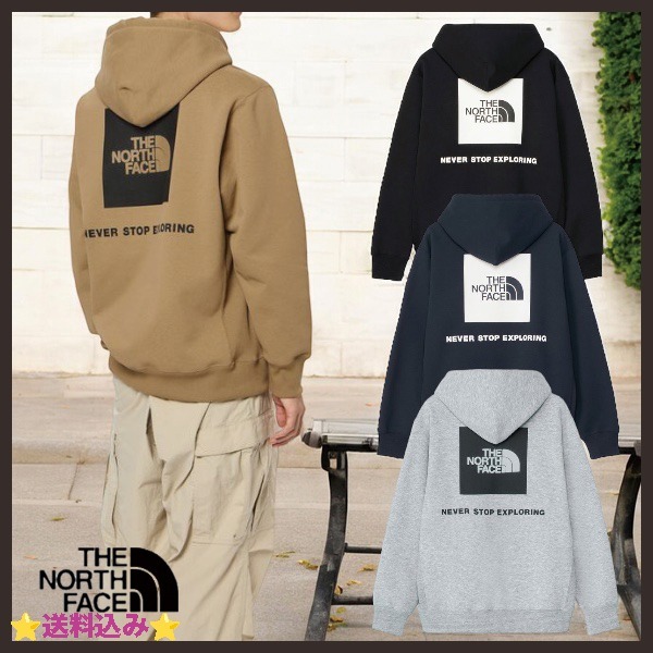 【THE NORTH FACE】プルオーバー♪バックスクエアロゴフーディ☆
