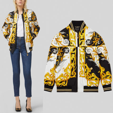スイーツ柄 ブルー VERSACE ブルゾン | mcshoescolombia.com.co