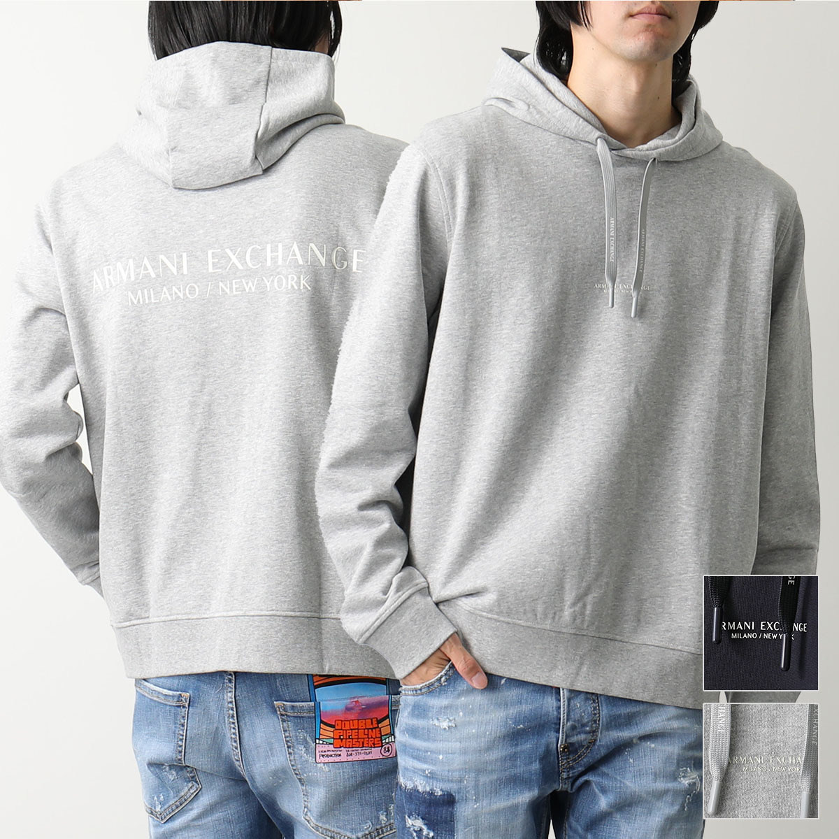 ARMANI EXCHANGE スウェット パーカー 8NZM94 ZJKRZ