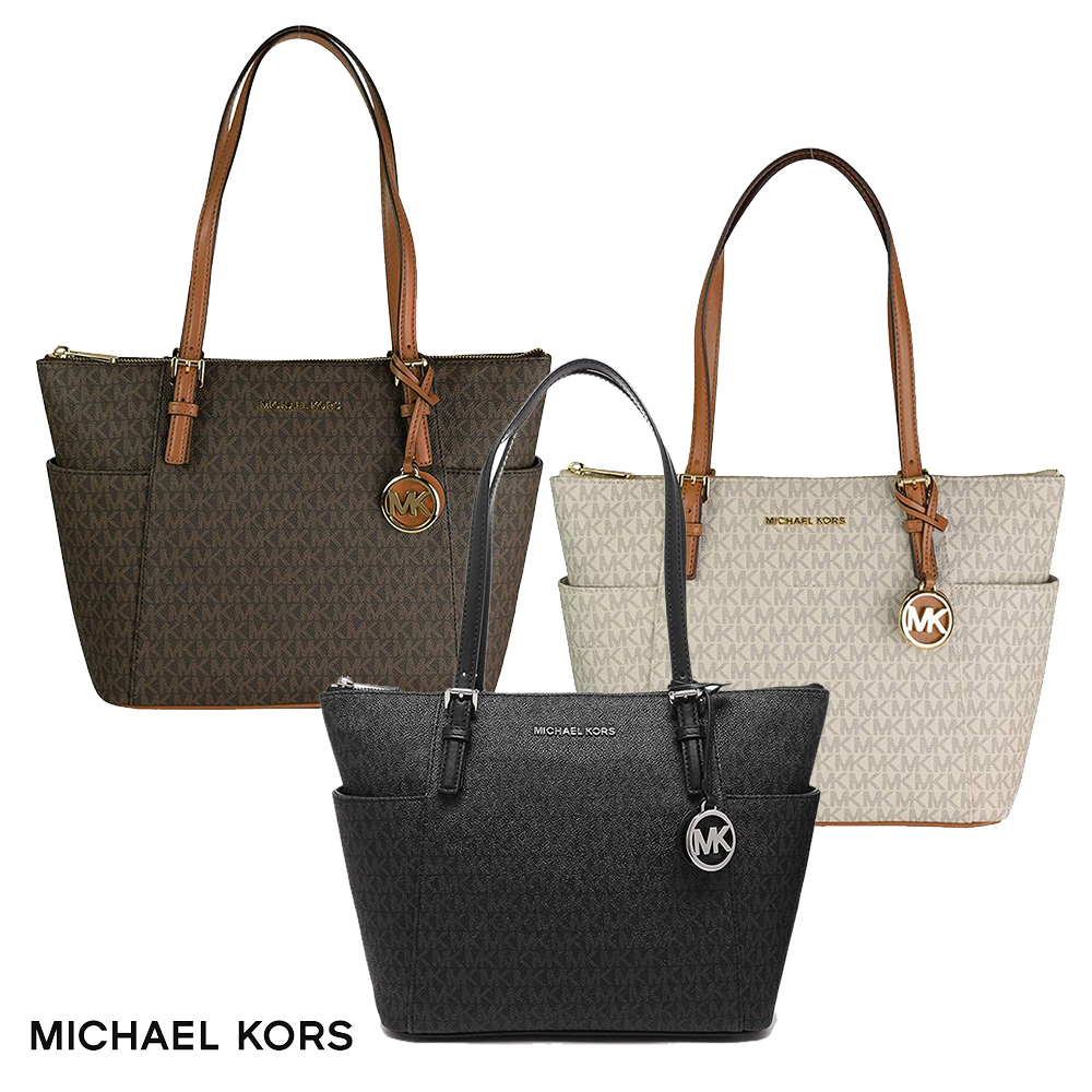 MICHAEL KORS◆JET SET ミディアム ポケット トートバック