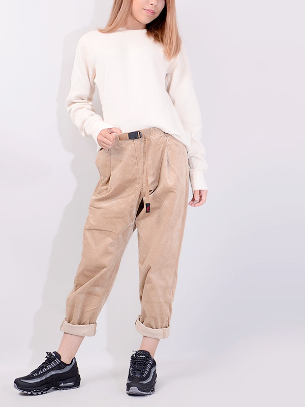 Gramicci パンツ・ボトムスその他 GRAMICCI グラミチ コーデュロイ タックテーパード パンツ(5)