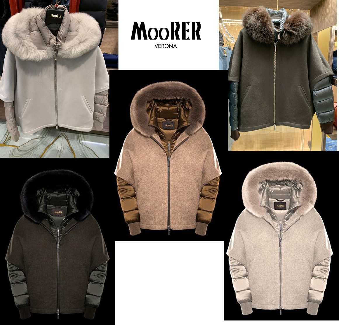 MOORER レイヤードウールボンバージャケット3-in-1 PEGASO-CWR