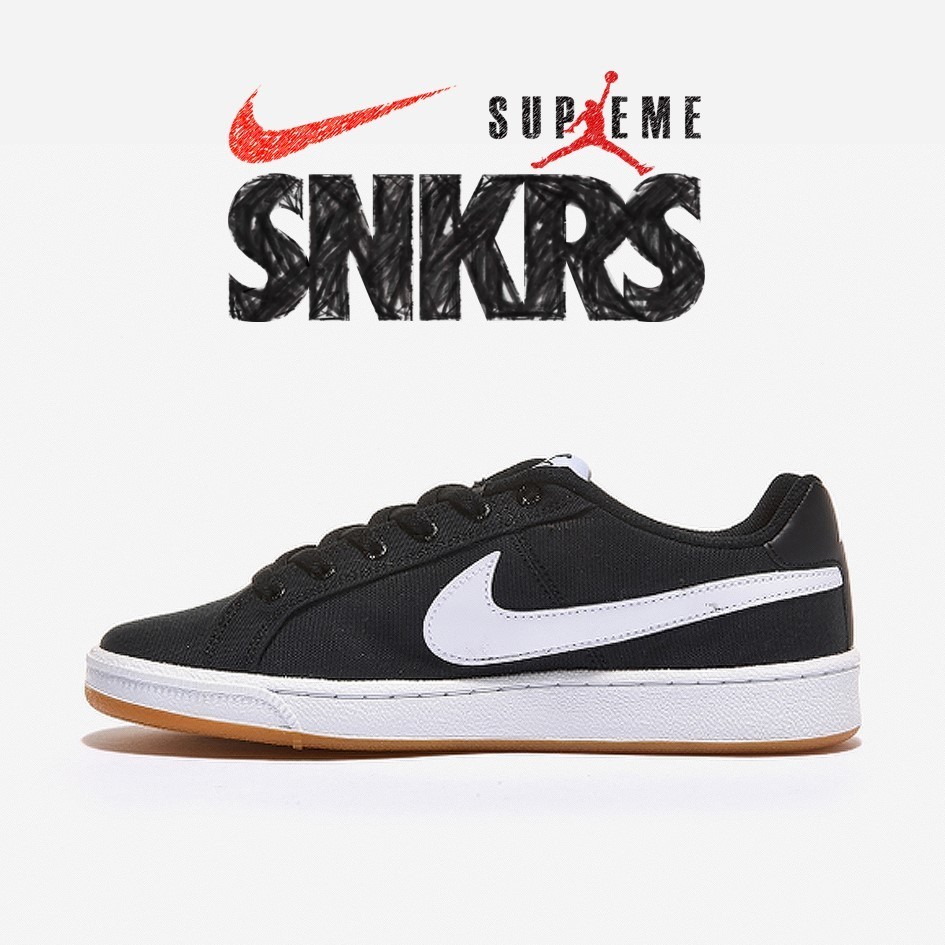 【NIKE日本完売品】COURT E CANVAS BLACK