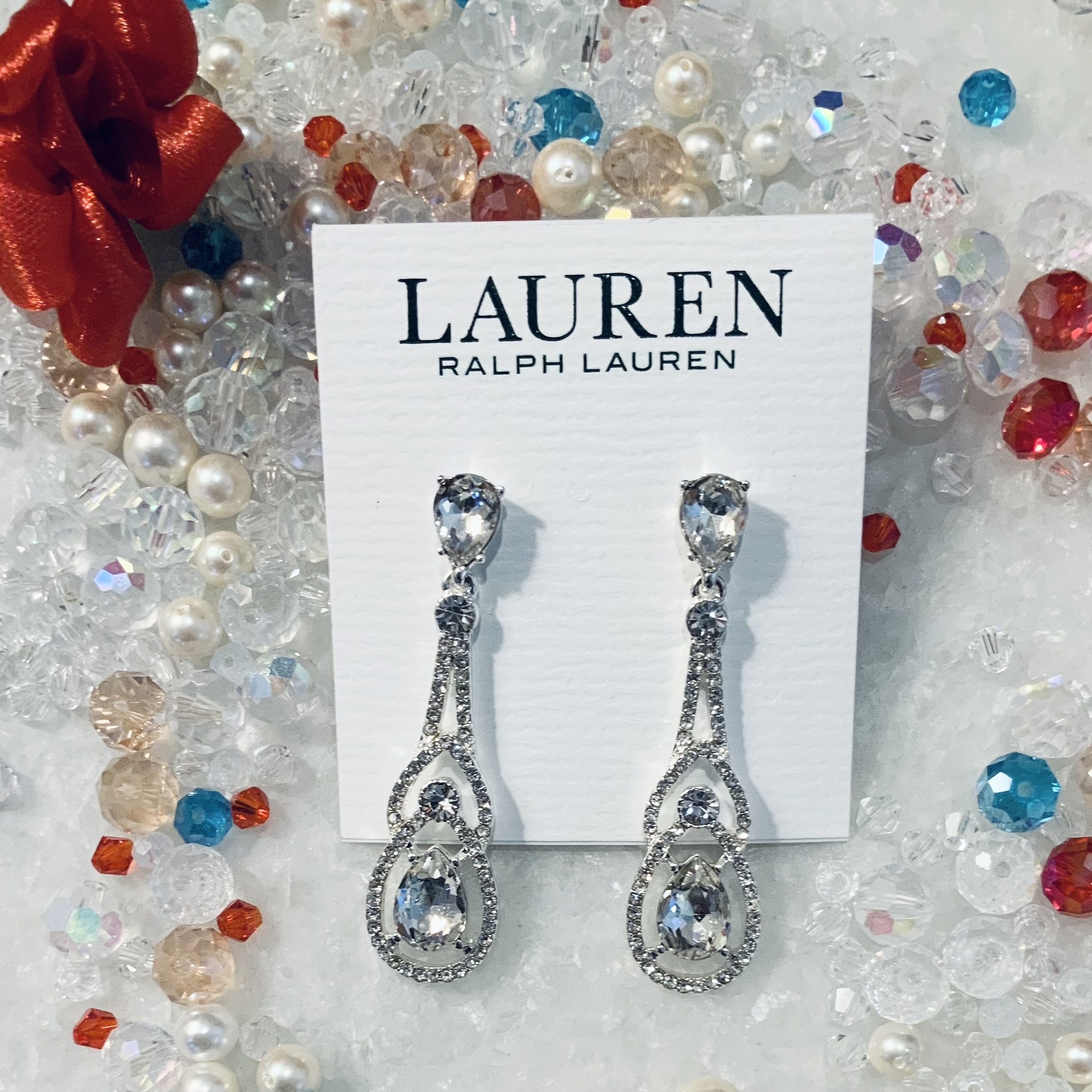 Lauren Ralph Lauren 豪華シャンデリアクリスタルドロップピアス