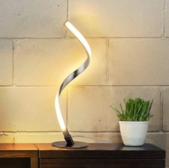 テーブルランプ 照明 スパイラル LED 高さ41.5cm Warm White