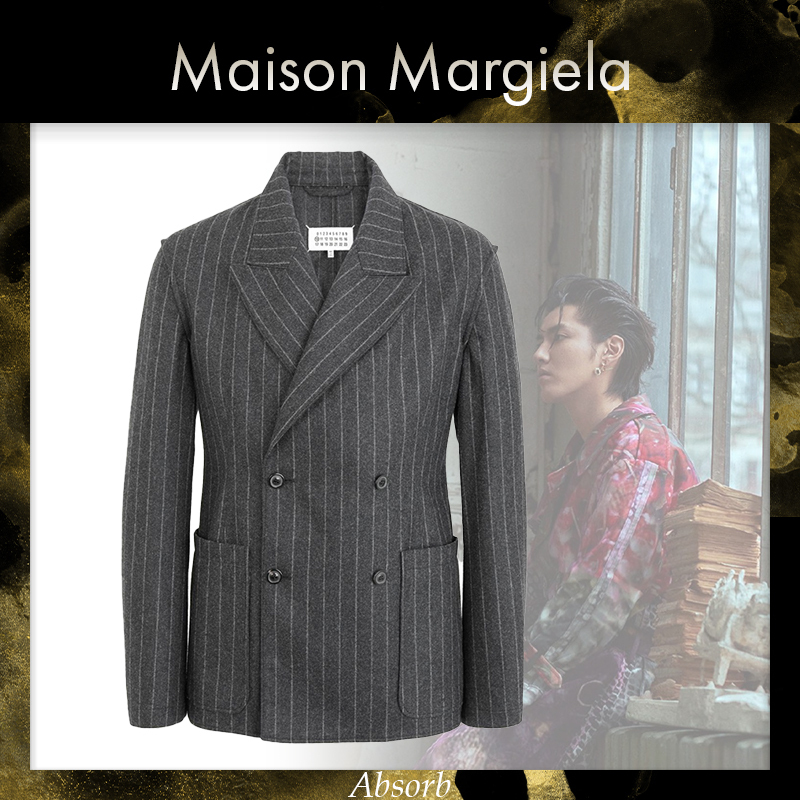 【20AW NEW】 Maison Margiela_men / ダブルブレスト ブレザー / テーラードジャケット 【20AW NEW】 Maison Margiela_men / ダブルブレスト ブレザー / テーラードジャケット