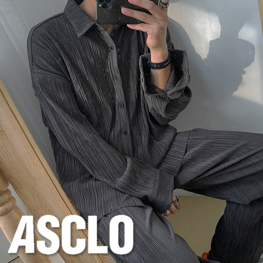 シャツ #N-Ritz Loosefit Pleats Shirt (3color)