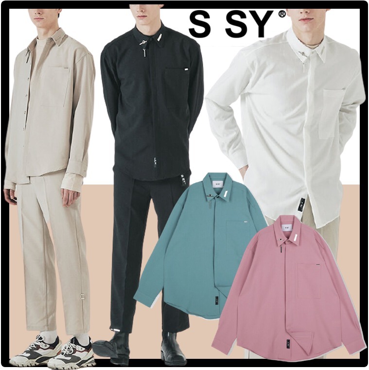 ★送料・関税込★SSY★collar tip bar holde.r shirt★シャツ★