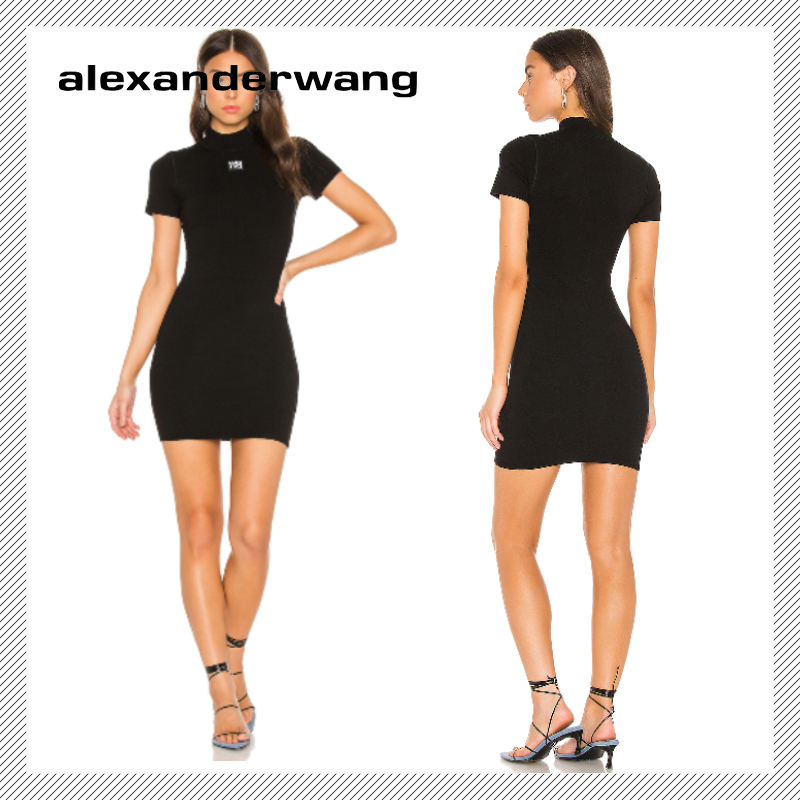 美品】 alexander wang アレキサンダーワン ロゴミニワンピース