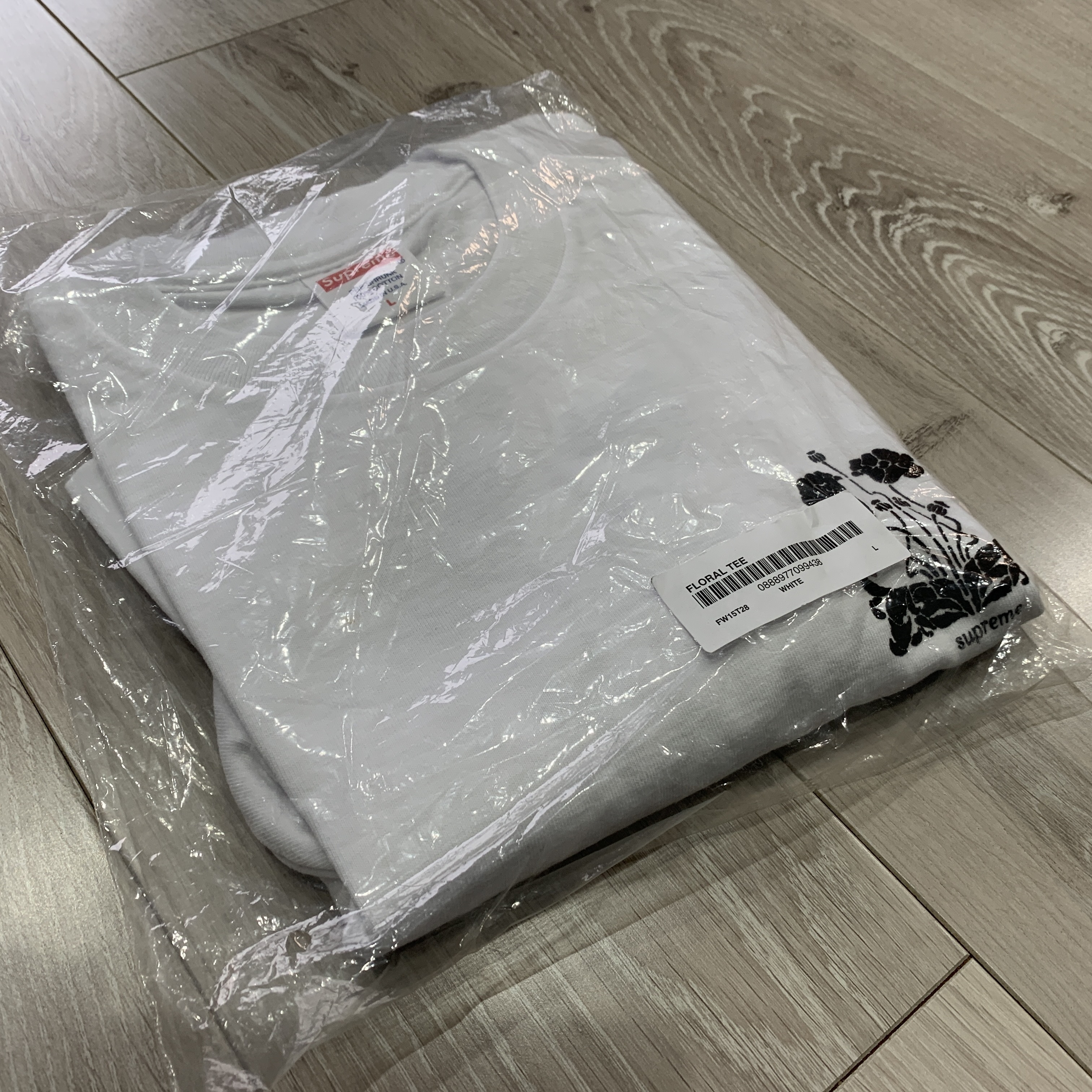 激レア！☆国内即発&送料込☆Supreme Floral Tee White L 15FW