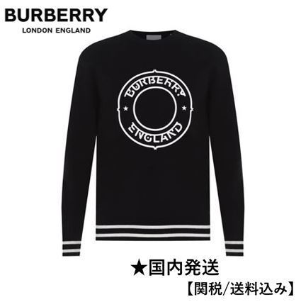 人気定番 関送込◆BURBERRY◆ロゴグラフィック ウールブレンド セーター ニット・セーター 人気定番 関送込◆BURBERRY◆ロゴグラフィック ウールブレンド セーター ニット・セーター