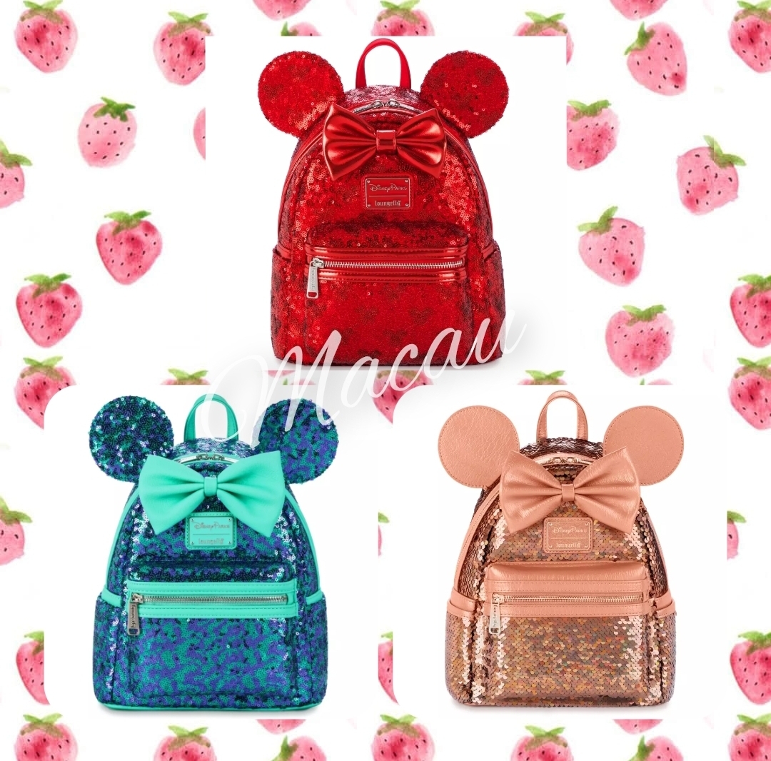 香港発★Disney x loungeflyコラボ ミニースパンコールリュック