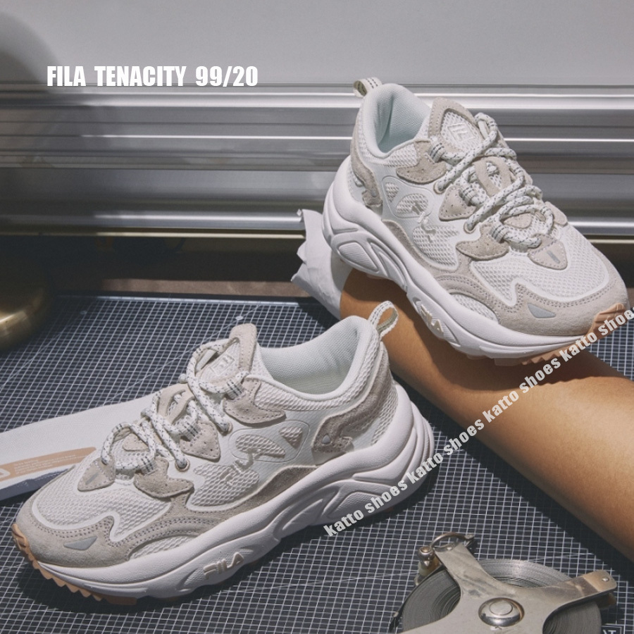 FILA☆TENACITY 99/20☆厚底☆兼用☆ホワイト×ベージュ系 (FILA