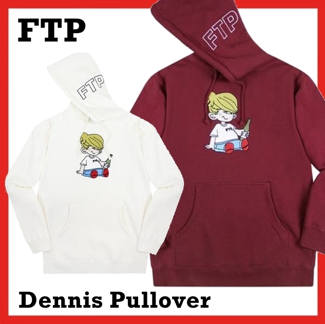 パーカー・フーディ FTP Dennis Pullover Burgundy Bone hooded hoodie FW 19 2019