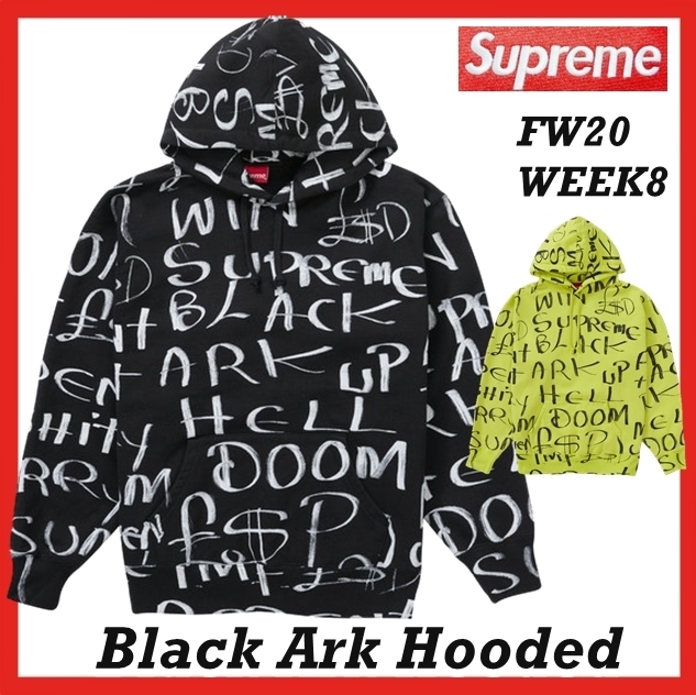 パーカー・フーディ Supreme Black Ark Hooded Sweatshirt AW FW 20 WEEK 8