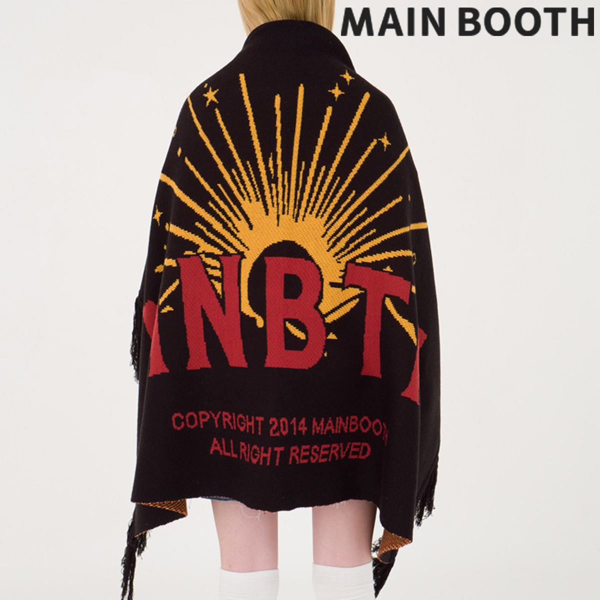 ★MAINBOOTH★Daybreak Blanket(BLACK)★正規品/韓国直送料込