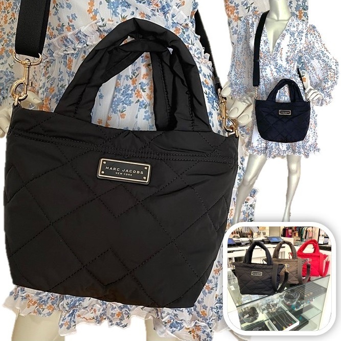 MARC JACOBS ナイロン ミニトート マザーズバッグ ストラップ付