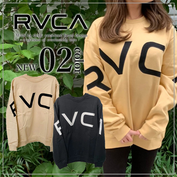 【関税込み】RVCA メンズ FAKE RVCA CREW トレーナー