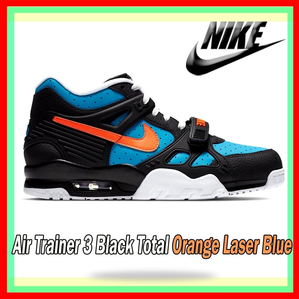 ★Nike ナイキ Air Trainer 3 Black Total Orange Laser Blue
