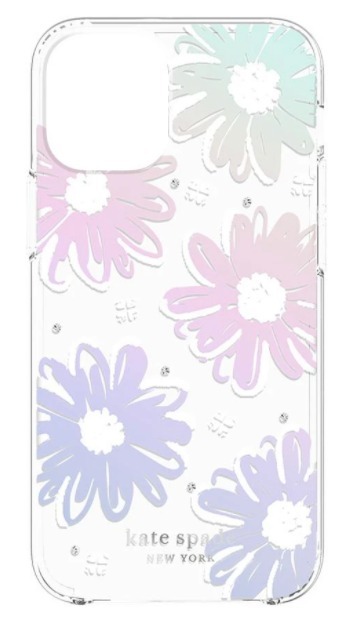 きらめく虹色花柄ビジュー★Kate Spade★携帯 iPhone 12シリーズ