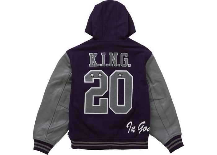 9 Week FW 20 Supreme King Hooded Varsity Jacket アウター