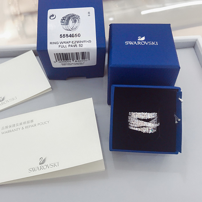 VIP価格【SWAROVSKI】スワロフスキー TWIST WRAP リング 指輪