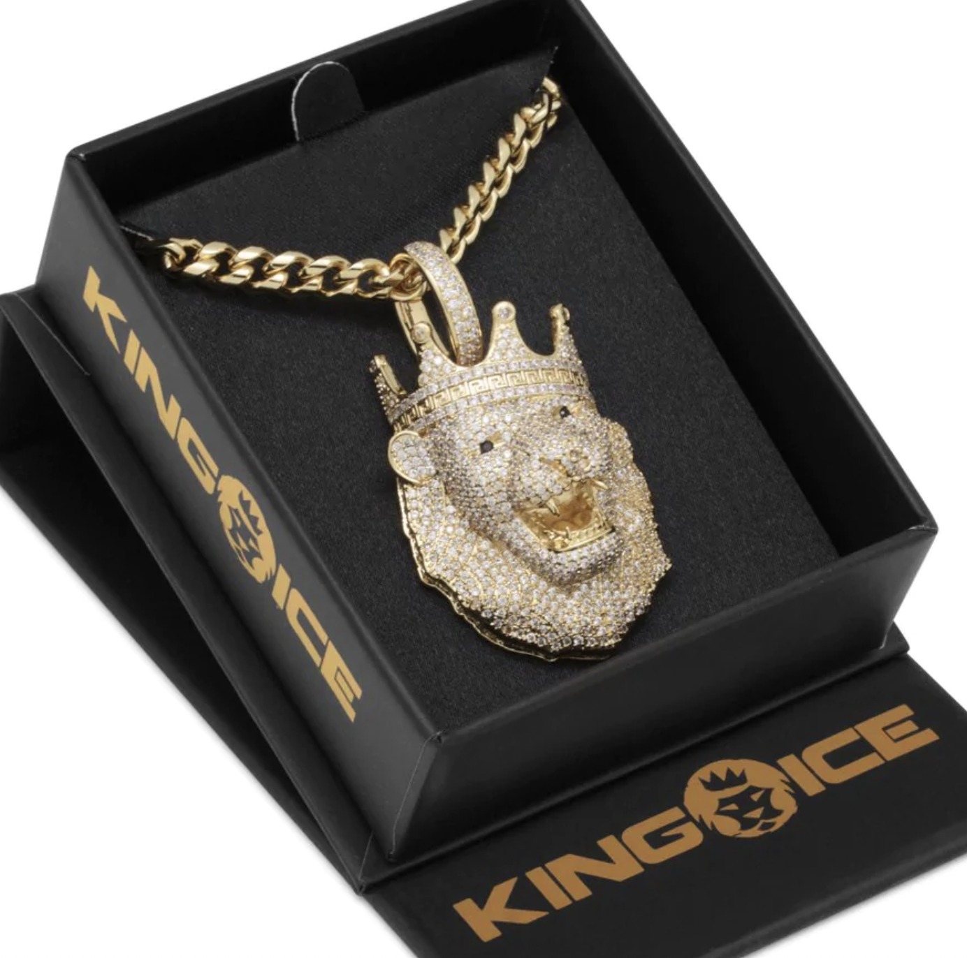 送料税込【King Ice】ICY  LION ネックレス☆国内発送