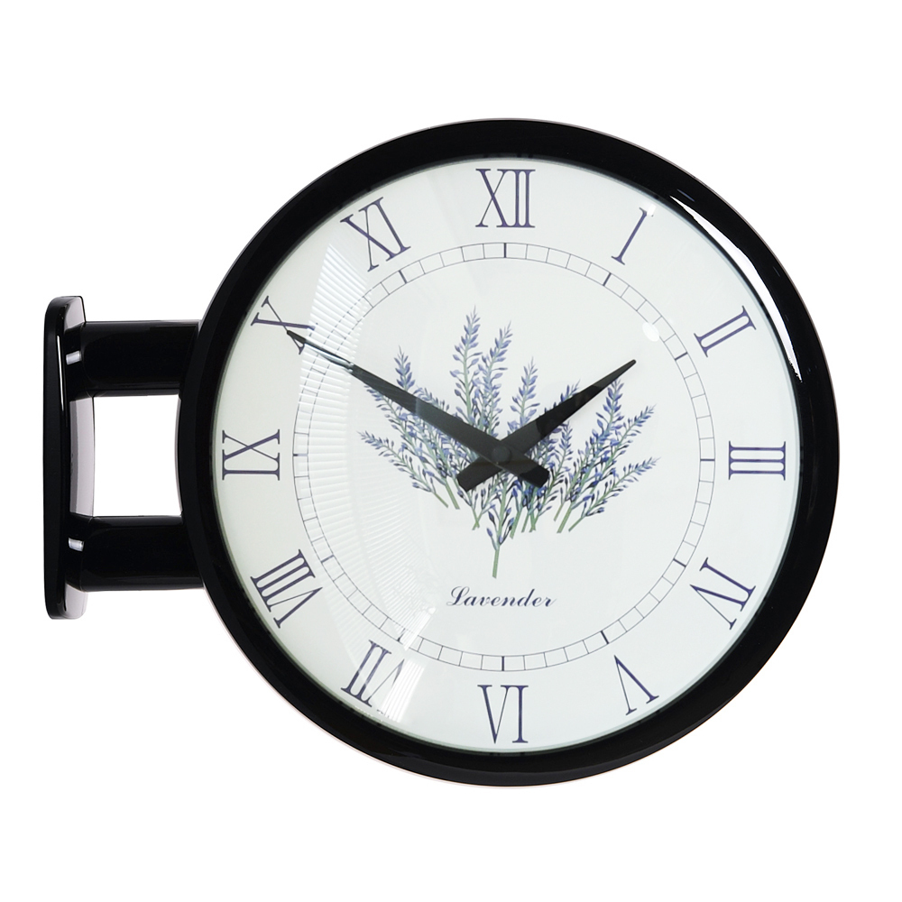 時計 Timedeco Modern Double Clock Lavender(Black)
