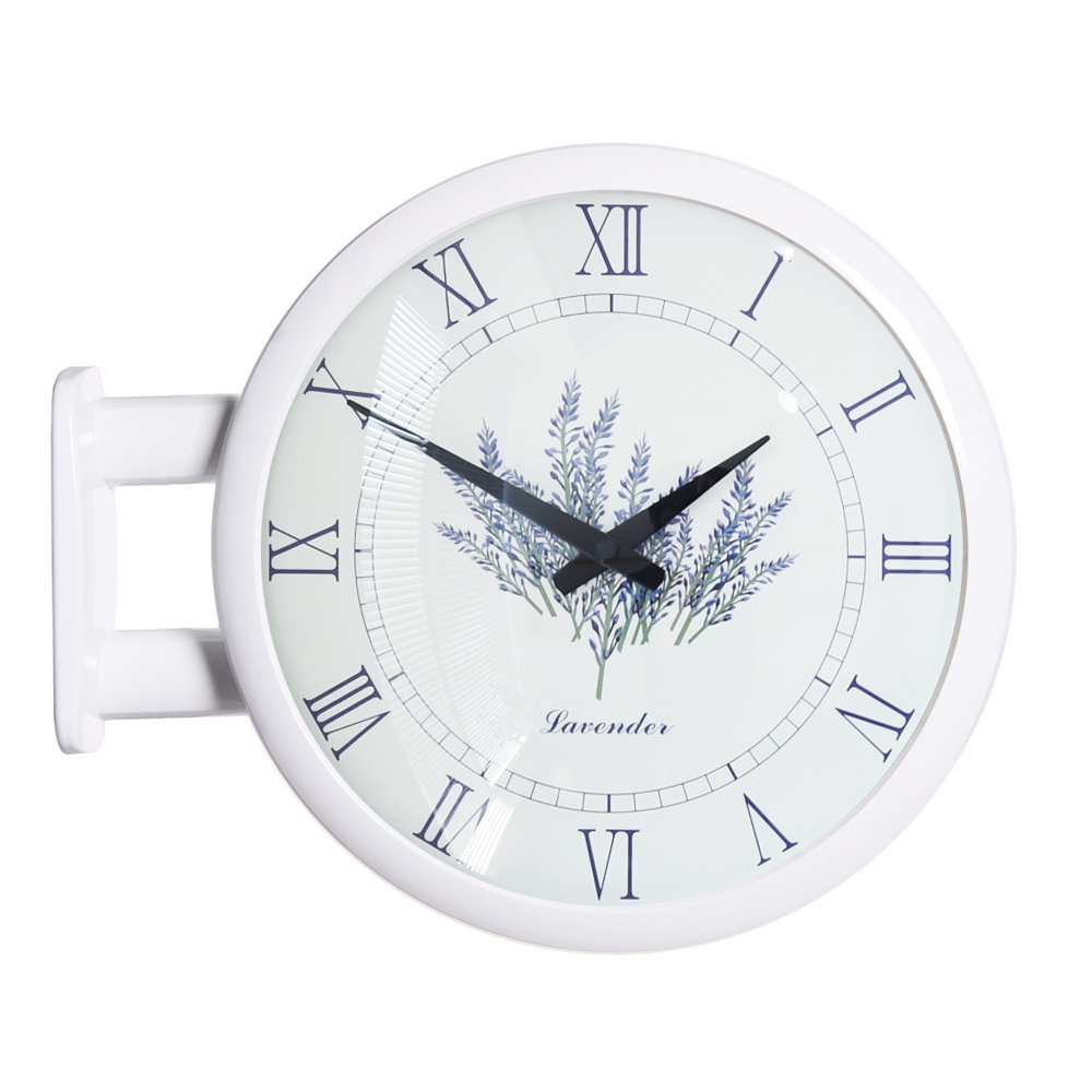 時計 Timedeco Modern Double Clock Lavender(White)