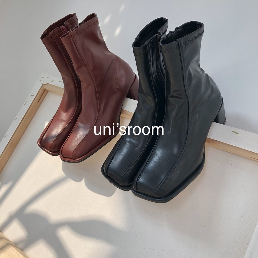uni's room■2color スクエアトゥストレッチブーツ SS-AW20-07