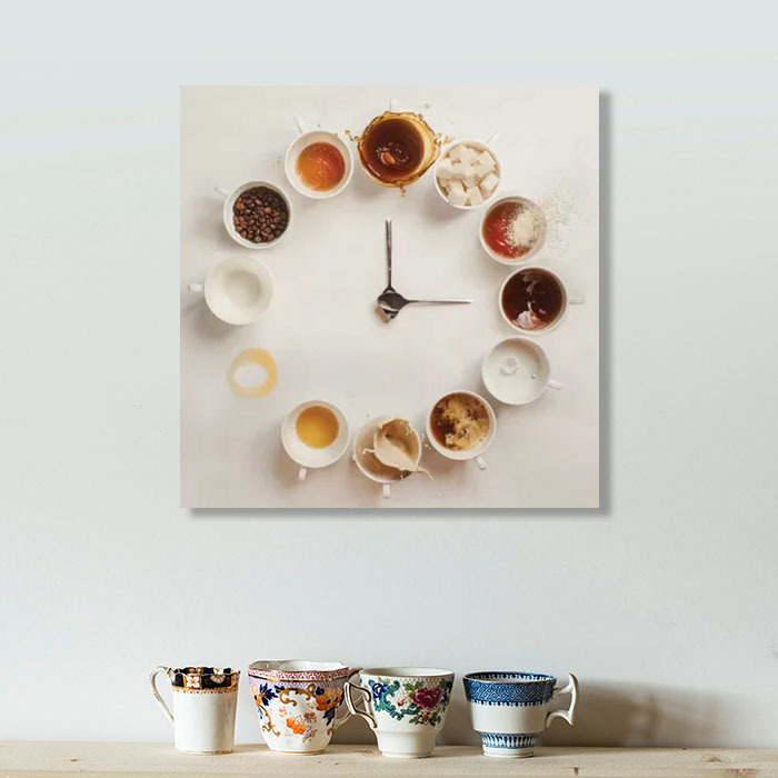 キャンバスアート・絵画 キャンバスアート「コーヒータイム」45.7cm × 45.7cm × 1.9cm(2)