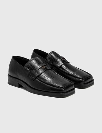 MARTINE ROSE Casual Style Plain Leather Office Style