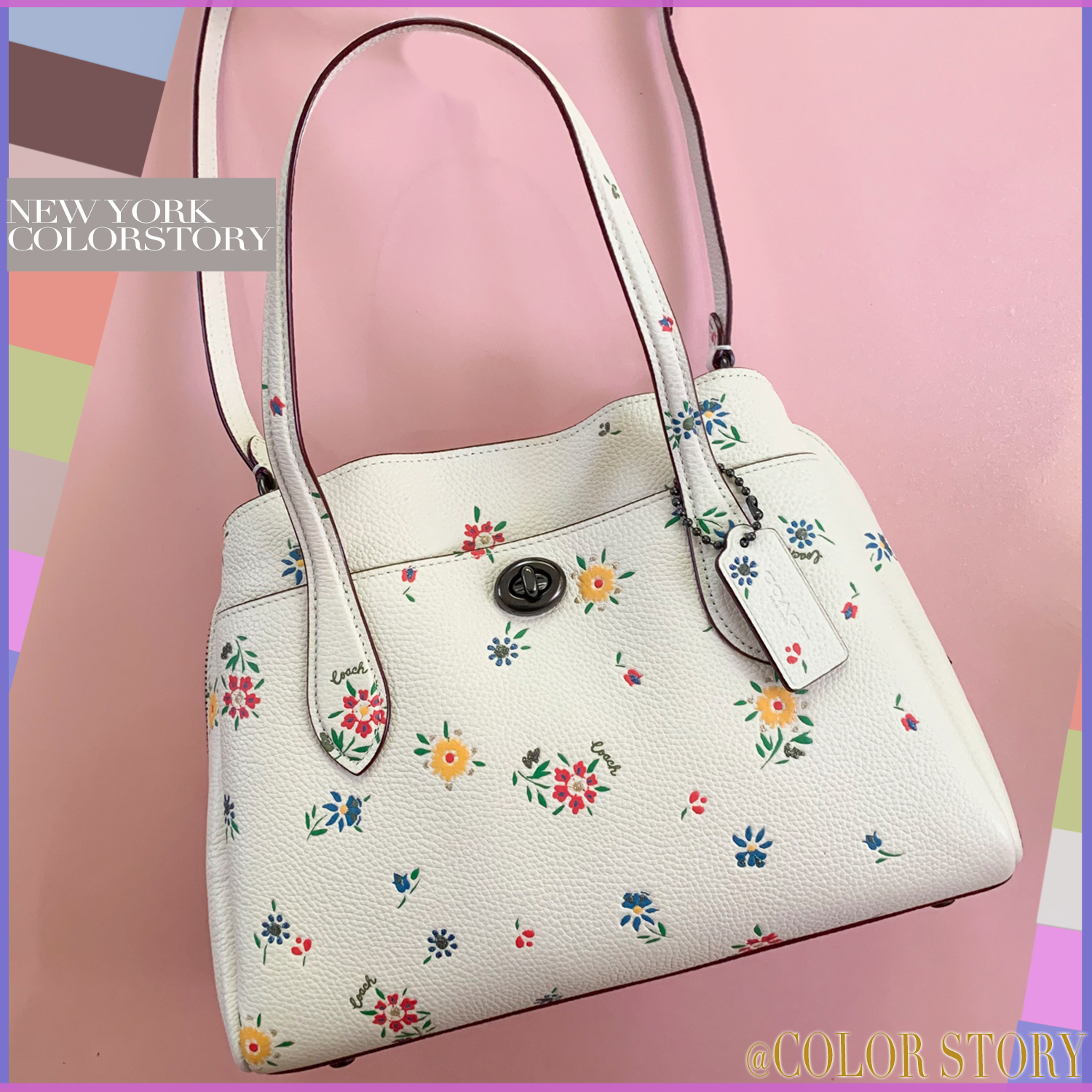 【COACHブティック】●SALE！●ローラ 30 花柄 2WAY