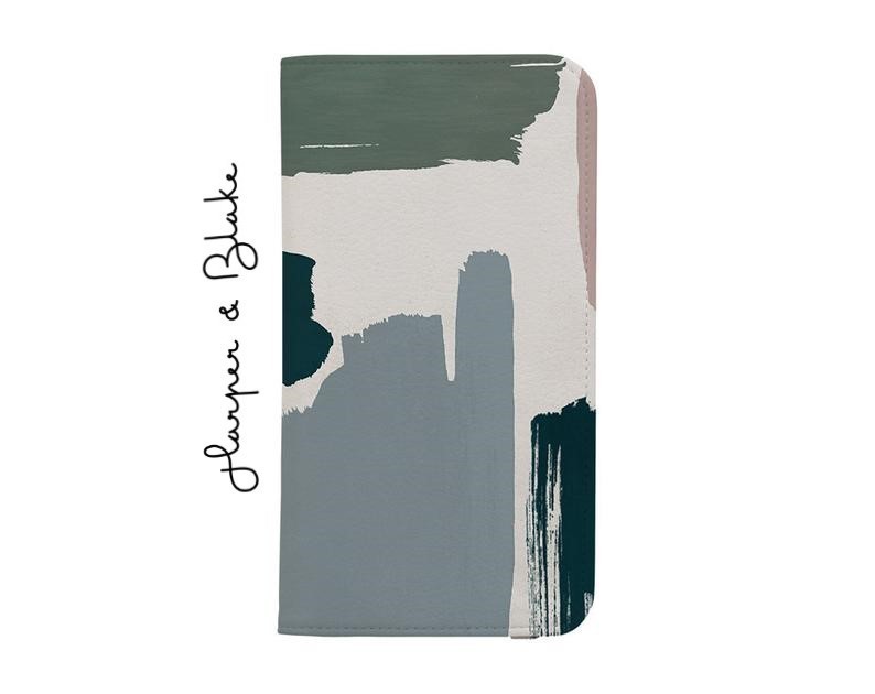 【Harper & Blake】UK発★手帳型スマホケース Abstract/絵具