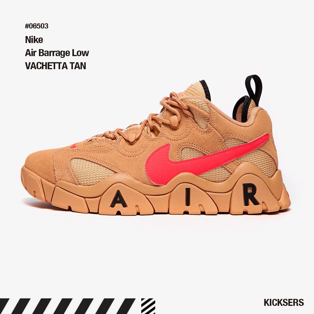 人気話題！Nike Air Barrage Low VACHETTA TAN