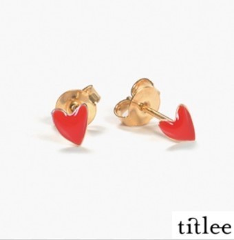 ミニハートが可愛い！日本未入荷＊Titlee Coquelicot ピアス