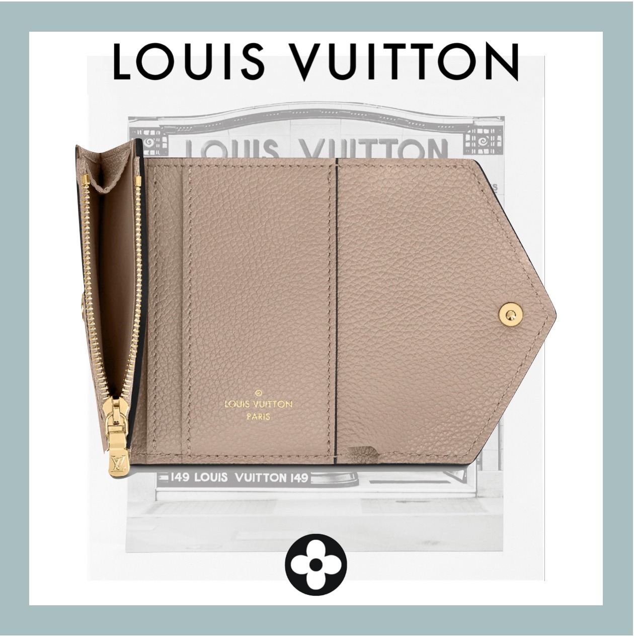 《Louis Vuitton》ポルトフォイユ ゾエ アンプラント / ミニ財布