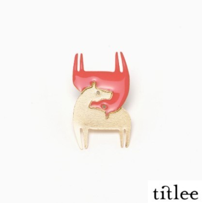 ユニークで可愛い!日本未入荷＊Titlee Horses ピンバッチ