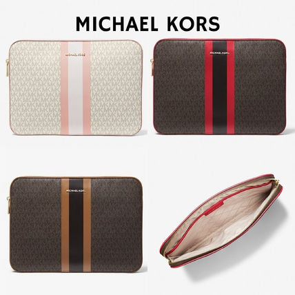 在庫処分大特価 Michael Kors Jet Set ロゴストライプ15inchラップトップケース 安い購入 Joshuafrase Org